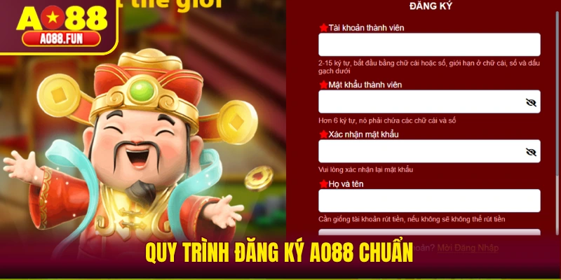 Quy trình đăng ký AO88 chuẩn dễ làm 